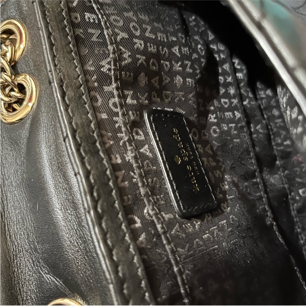Kate Spade Black Quilted Chain Shoulder Bag - Picture 9 of 12